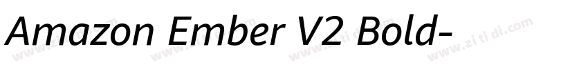 Amazon Ember V2 Bold字体转换